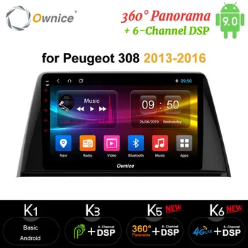 

Ownice carplay 8 Core Android 9.0 car radio tablet GPS player head unit audio Navi Support DVD Camera for Peugeot 308 2013-2016