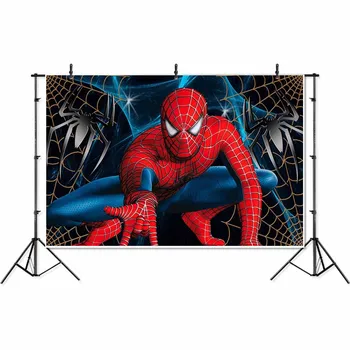 

Customized Super Heroes Spiderman Superman Hulk children kids Banner Photography Background professional studio Photo Backdrops