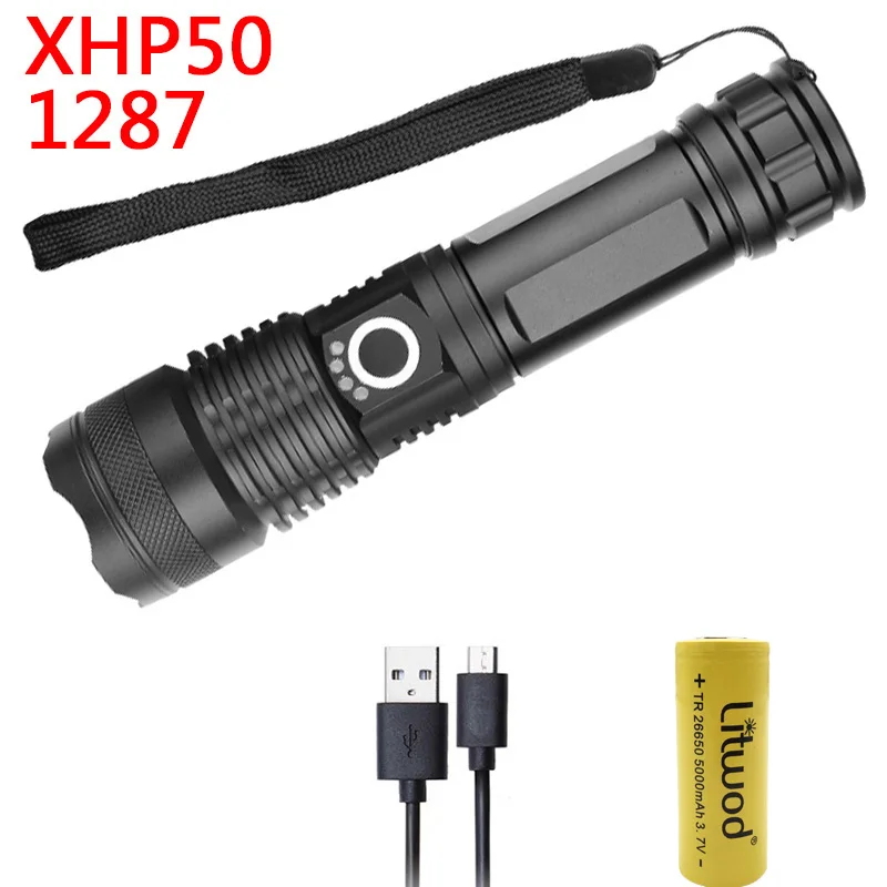 Option B Litwod Z201282 CREE XLamp XHP70& XHP50 высокомощный тактический светодиодный фонарь, светильник 18650& 26650, фонарь на батарейках - Emitting Color: Option B