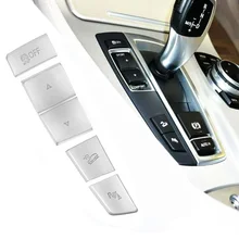 Przyciski ABS pokrywa dekoracyjna akcesoria Chrome łatwe do wklejenia do BMW serii 5 6 7 F10 F12 F07 F18 F01 zmiana biegów tanie tanio angelguoguo CN (pochodzenie) Y20180104