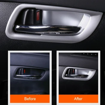 

for Toyota Alphard AH30 2016-2019 ABS Matt Accessories Interior Front Door Handle Bowl Cover Trim Frame 2PCS