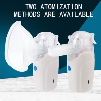 

Portable Ultrasonic Nebulizer Mini Handheld Inhaler Respirator Humidifier Kit Health Care Children Home Inhaler Machine Atomizer