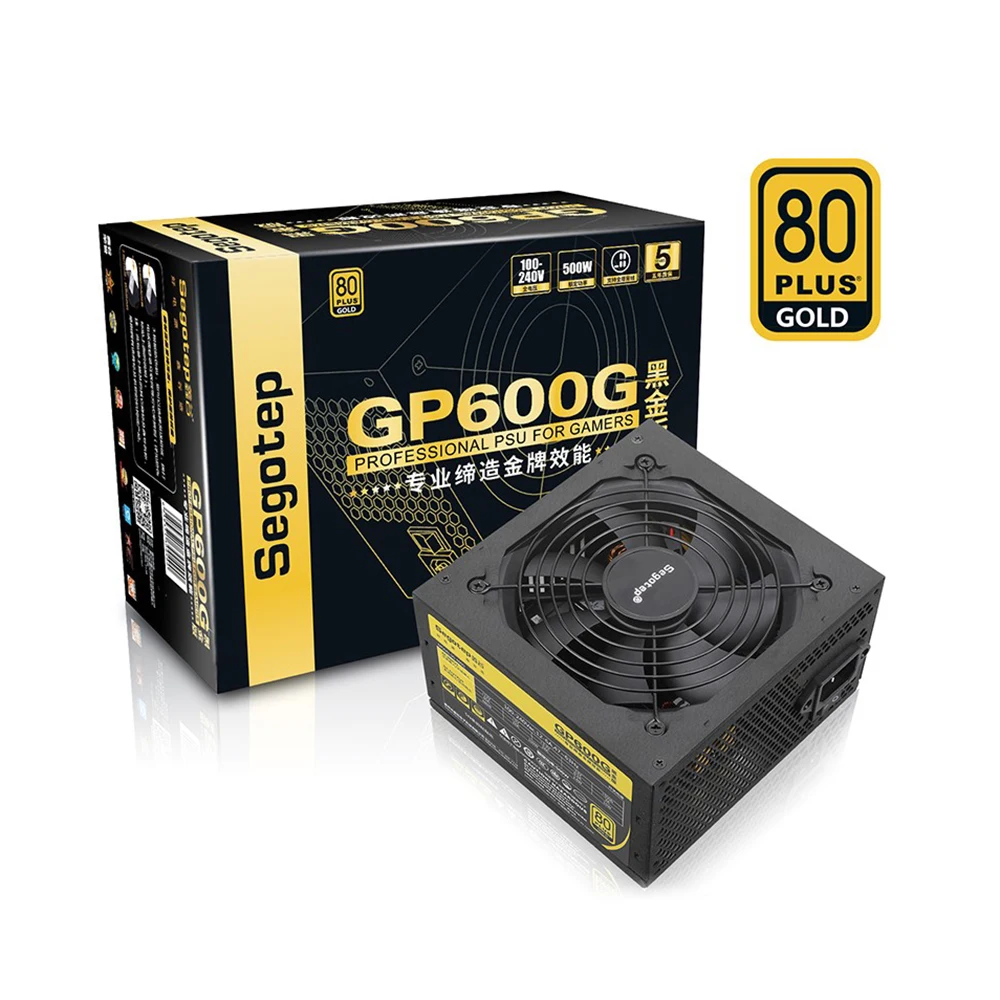 Segotep 500W GP600G Computer Power Supply for PC Desktop PSU 12V 91