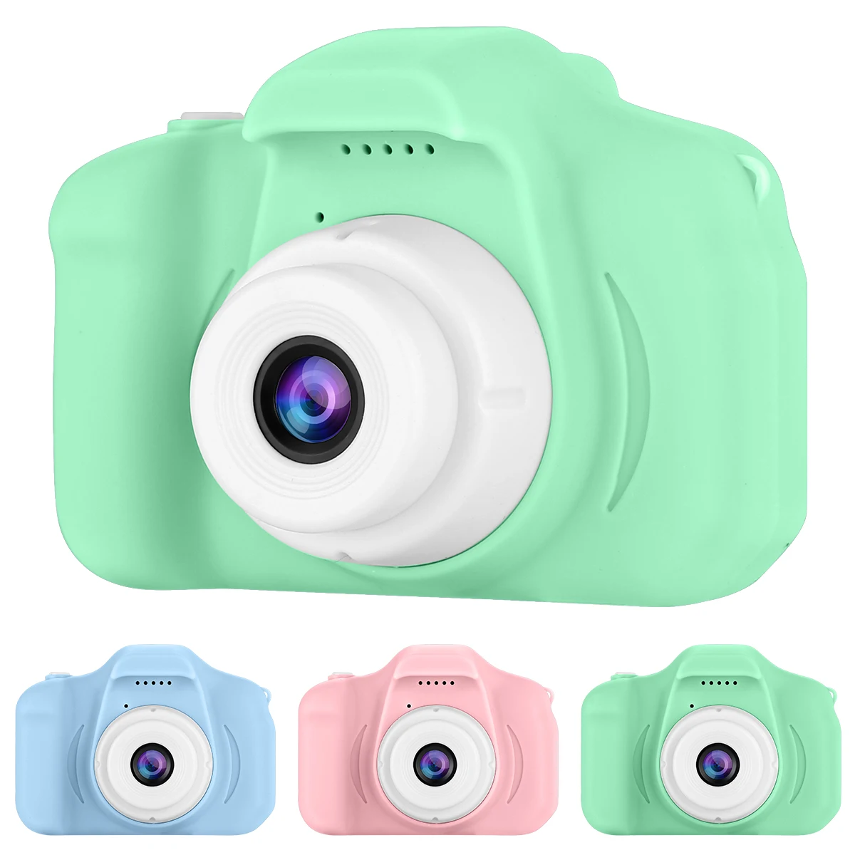 

Kids Camera 13MP Lens 2inch HD Screen Mini Digital Camera USB Rechargeable With 32G Memory Card For Childrens Boys Girls Gift