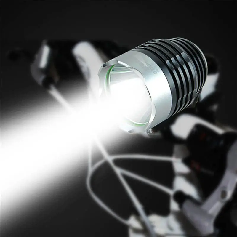 

80 Lumen XML Q5 Interface LED Bike Bicycle Light Headlamps Headlight 3Mode bIack