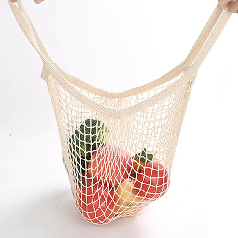 Многоразовая Сетчатая Сумка для продуктов пляжные игрушки консервы продукты фрукты овощи сумка для хранения сумки через плечо хозяйственные сумки