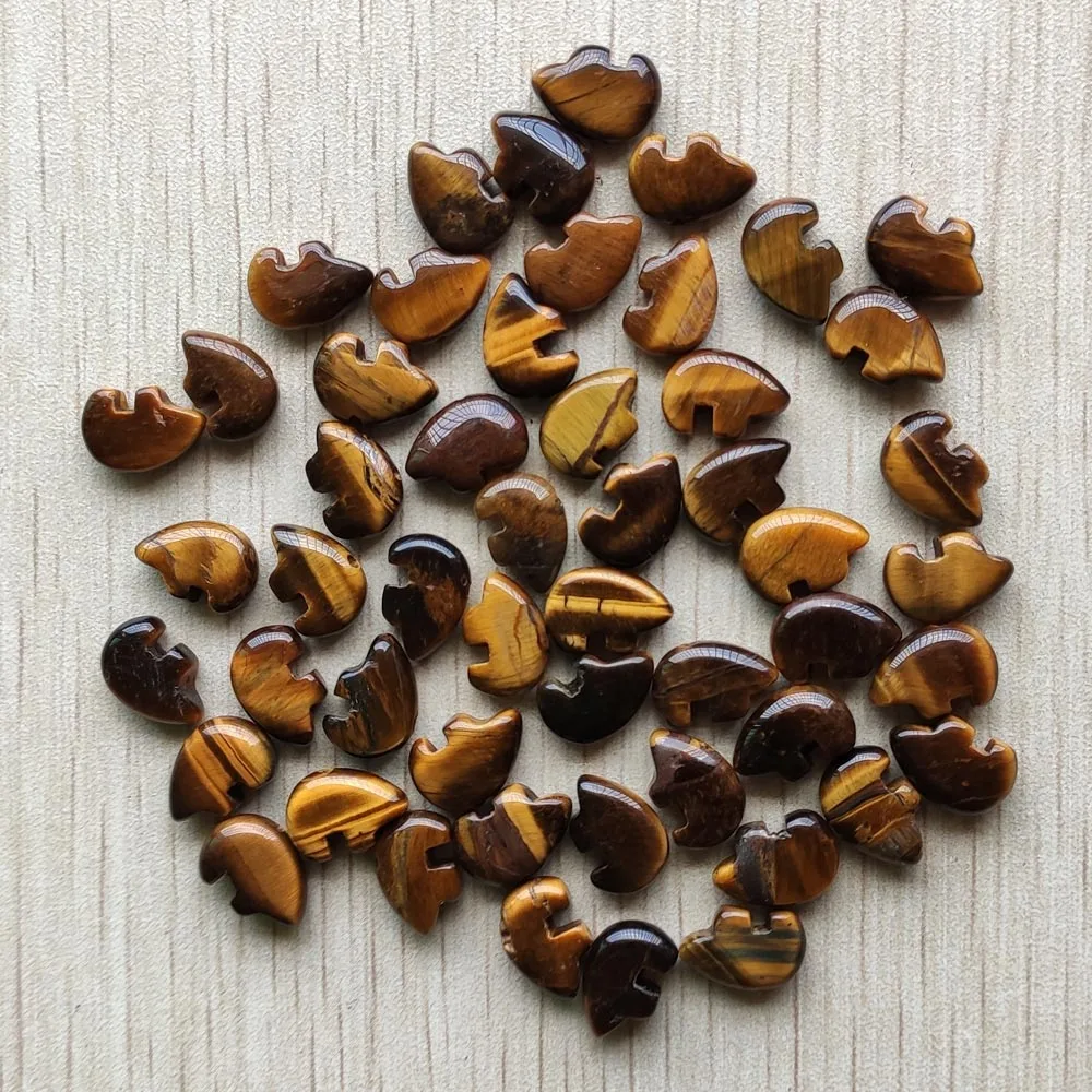 

Wholesale 30pcs/lot good quality natural tiger eye stone Bear shape pendants for jewelry accessories making Free shipping