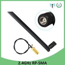 10 шт. 2,4 GHz антенна wifi RP-SMA разъем 5dBi WiFi антенна 2,4 ghz антенна+ 21cm RP SMA к ufl./IPX 1,13 Pigtai кабель