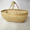 Round large bamboo wicker basket straw rattan handmade organizer baskets for storage bread fruit Laundry Panier Osier Picnic 1