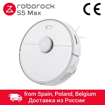 

Roborock S5 Max Robot Vacuum Cleaner Automatic Smart Planned Sweeping Dust Sterilize Washing Mop XIAOMI mihome APP WIFI