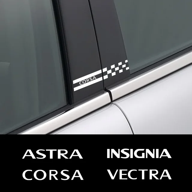 2Pcs Car Windows Sticker Decal Auto Badge Styling Accessories For Opel  Corsa D Astra Adam Insignia Mokka Combo OPC Vectra Zafira - AliExpress