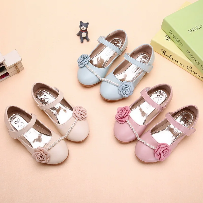 

CYSINCOS 2020 Princess Girls Leather Shoes Soft Outsole Spring Autumn Dance Low Heel Shoes Infant Party Dress Fancy Sandals