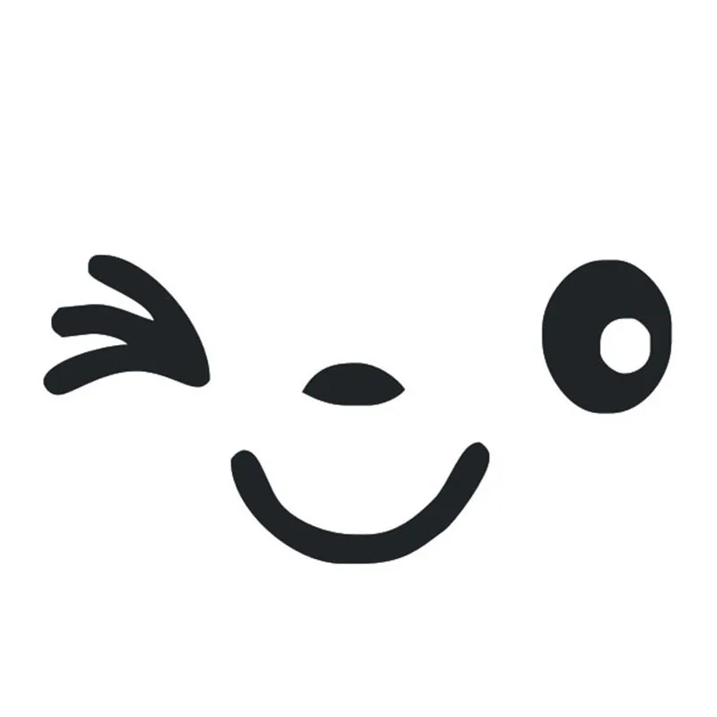 

SZWL 2 X Creative Cute Smile Car Sticker Rearview Mirror Sticker Cartoon Smiling Eye Face Sticker Decal for All Cars,20cm*10cm