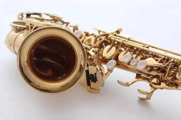 Изогнутый саксофон сопрано R54 латунные Sax накладки для мундштука колодки Reeds изгиб шеи чехол Sax перламутровые ключи сопрано sax