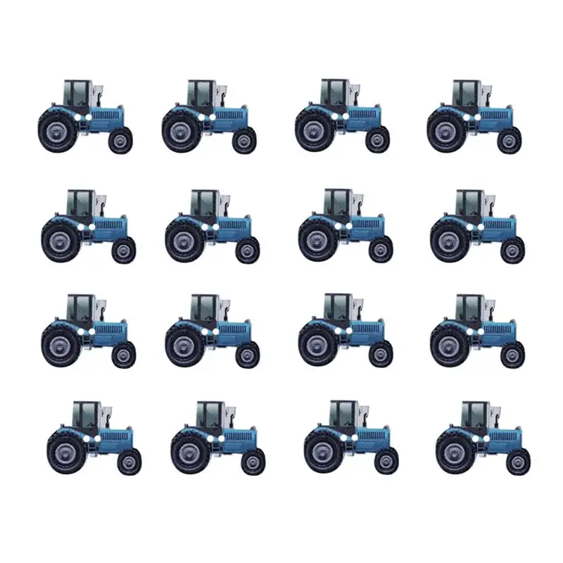 

50Pcs DIY Wooden Buttons Printed Tractors Two Holes Fine-edged Buttons for Sewing Scrapbooking Hand-painted Shoes and Hats