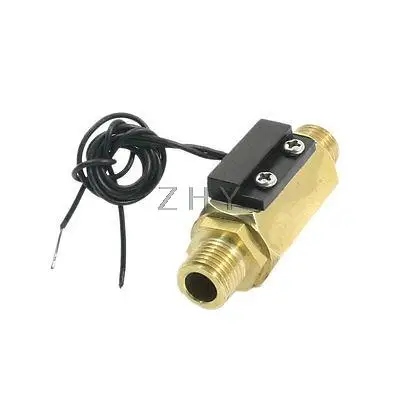 

Brass G1/4 26mm Male Thread Magnetic Water Flow Switch Flowmeter 1-30L/min