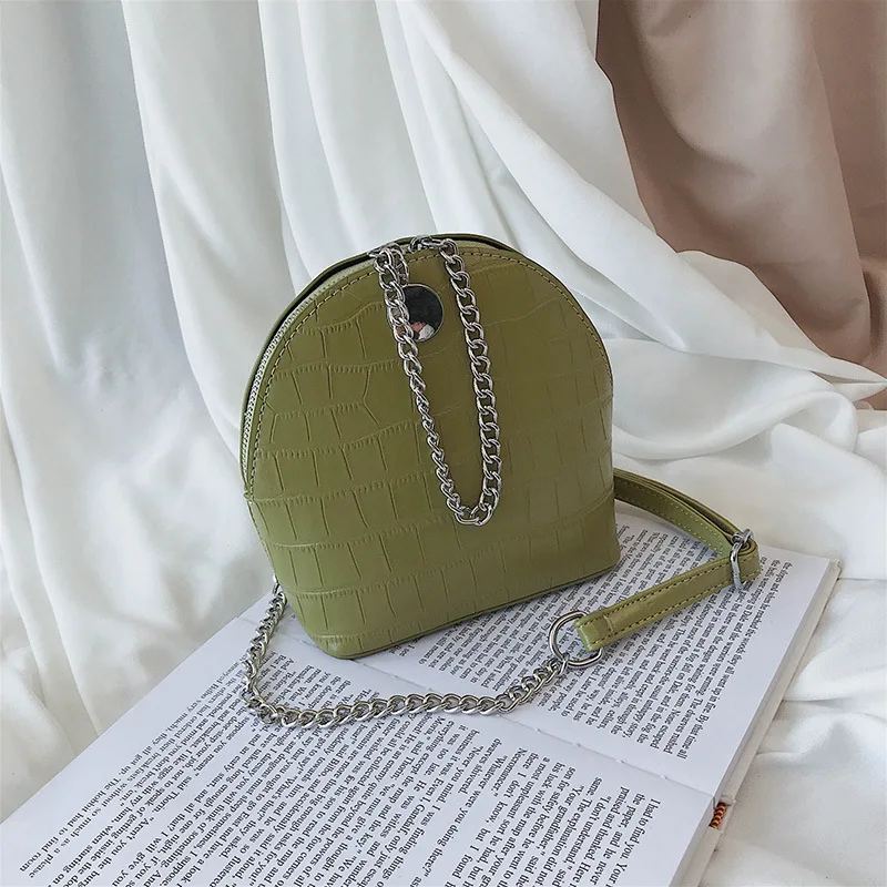 

2019 Summer New Style Stone Pattern Shell Bag Women's Hand Chain Bag Simple Versatile Korean-style Shoulder