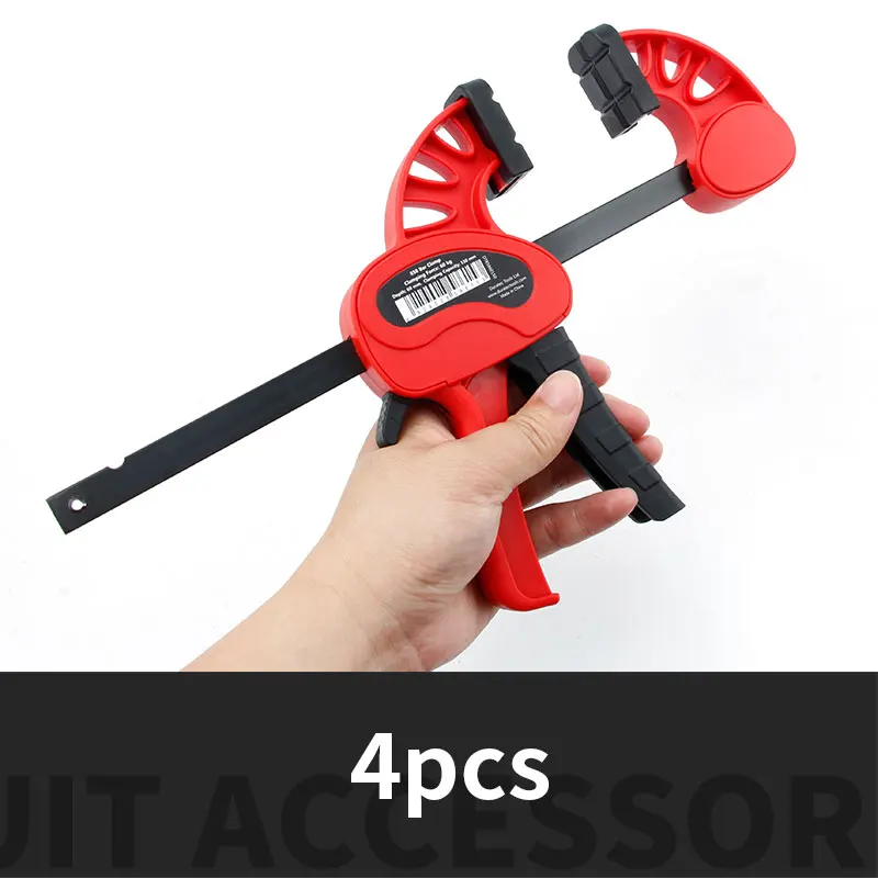 duratec pces tipo grampo de madeira aperto rapido bracadeira rapida catraca liberacao diy carpintaria mao ferramenta uma mao armadilhas 03