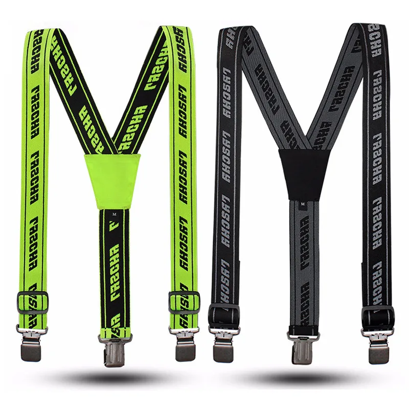 High Elastic Pants Suspenders Braces Adjustable Y Back Suspender Straps