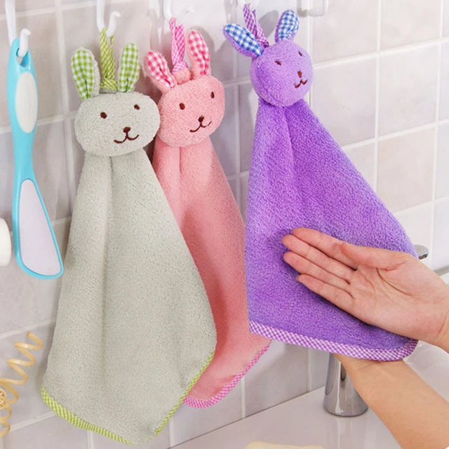 Children Hand Towels Bathroom  Kids Children Hand Dry Towel - Cute Animal  Hand - Aliexpress