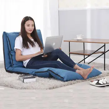 

creative sackcloth lazy sofa Stylish Japan folding Washable mini sofa bed backrest chair window lounge chairs large size230x65cm