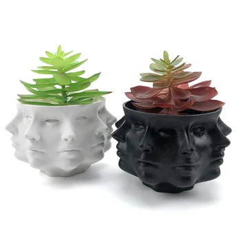 

Multi-Face Succulent Planter Vase Small Face Planter Head Face Vase Home Decoration Succulent Cactus Indoor Plant Pot