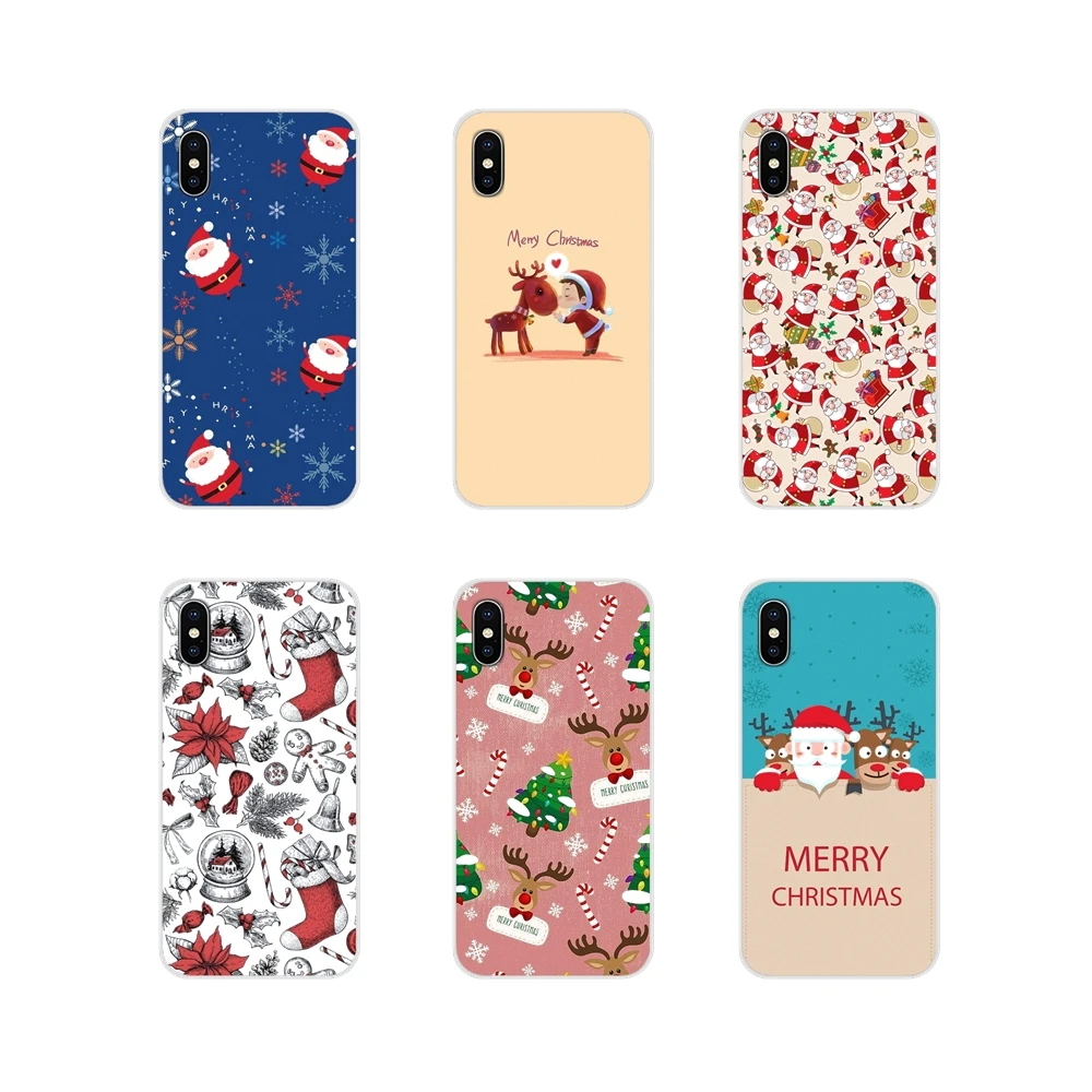 Merry Christmas Santa аксессуары чехлы для телефонов Чехлы Xiaomi Mi4 Mi5 Mi5S Mi6 Mi A1 A2 A3 5X 6X 8 CC 9 T Lite SE
