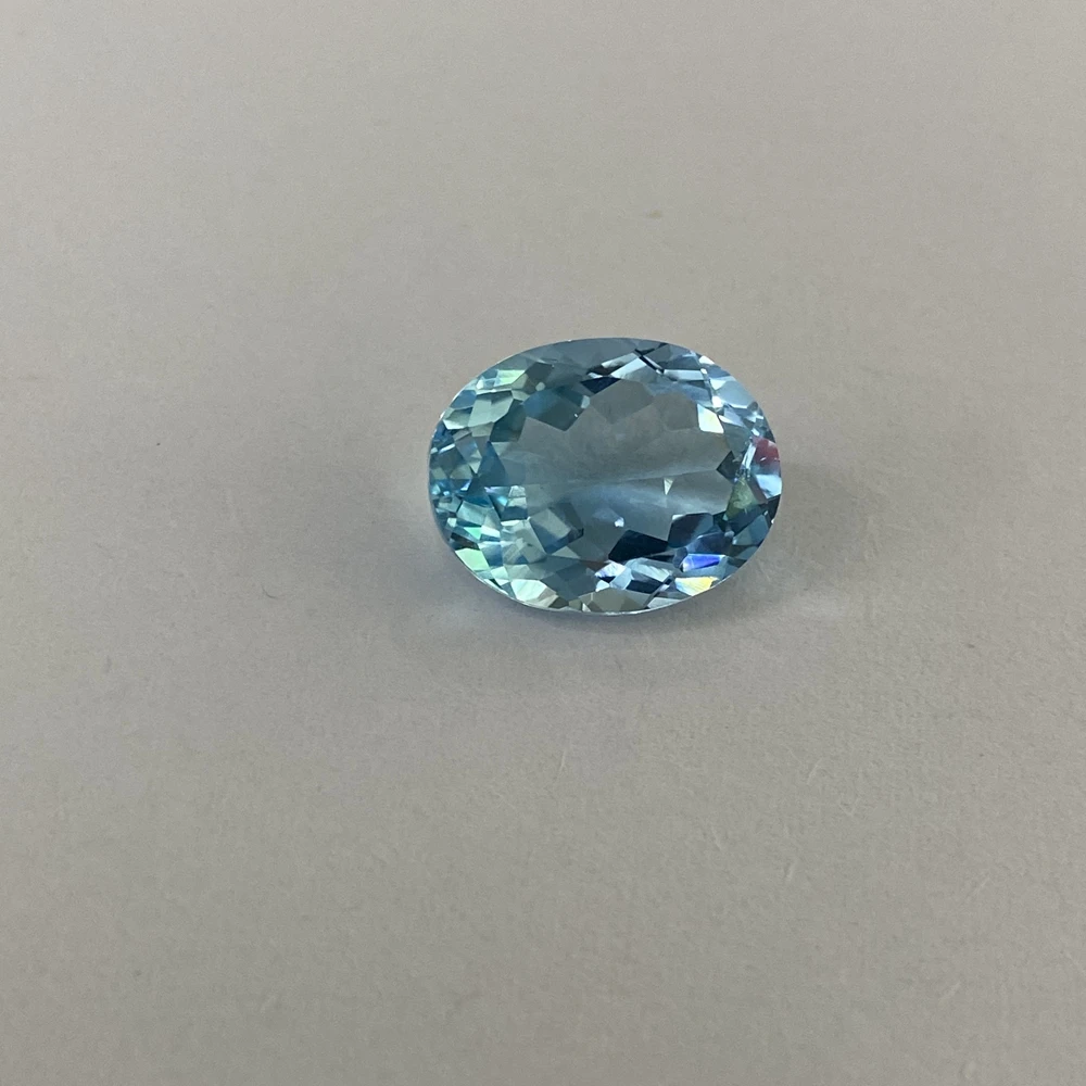 12&times;10mm 6 carats Oval cut natural Blue topaz sky blue topaz loose stone