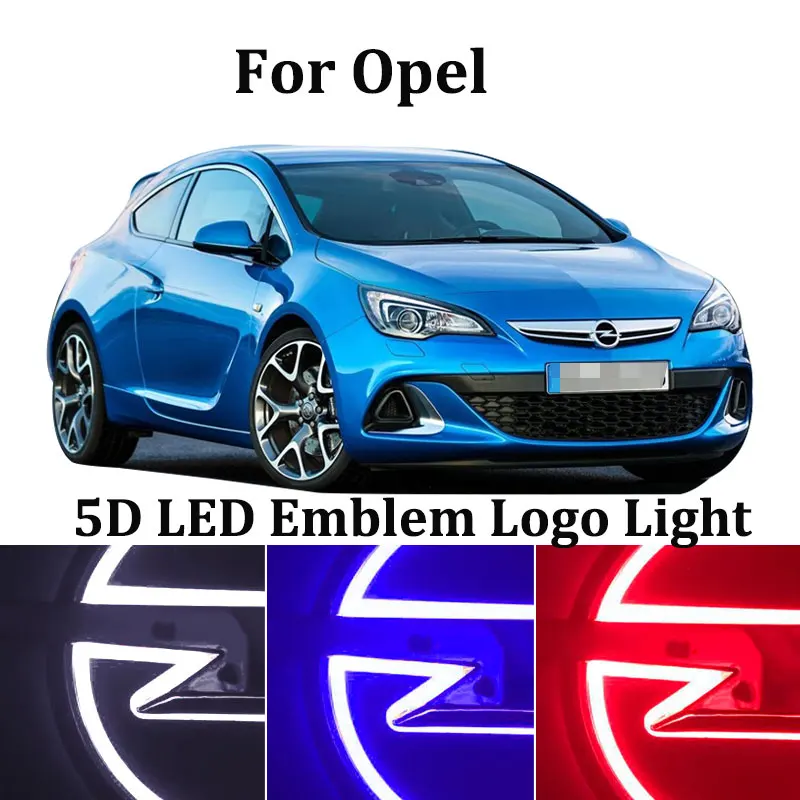 5d Car Styling Led Emblem Badge Logo Light For Opel Astra K Zafira A Vivaro Astra H Gtc Astra H Led Emblem Badge Logo Light Signal Lamp Aliexpress