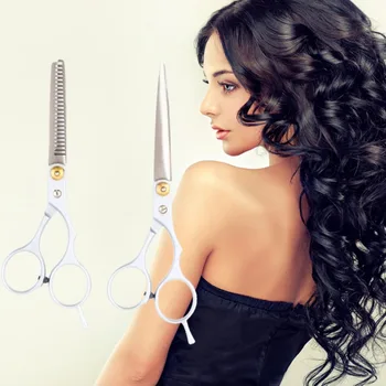 

NEW Salon Scissors Shears Clipper Hair Cut Barber Hairdressing Cutting Scissor + Thinning Scissor With Thumb Rest Styling Tools