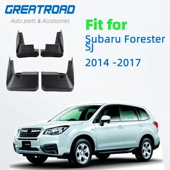 

4pcs Car Fender Flares for Subaru Forester SJ 2014 2015 2016 2017 Front Rear Splash Guards Mud Flaps Mudguards Mudflap