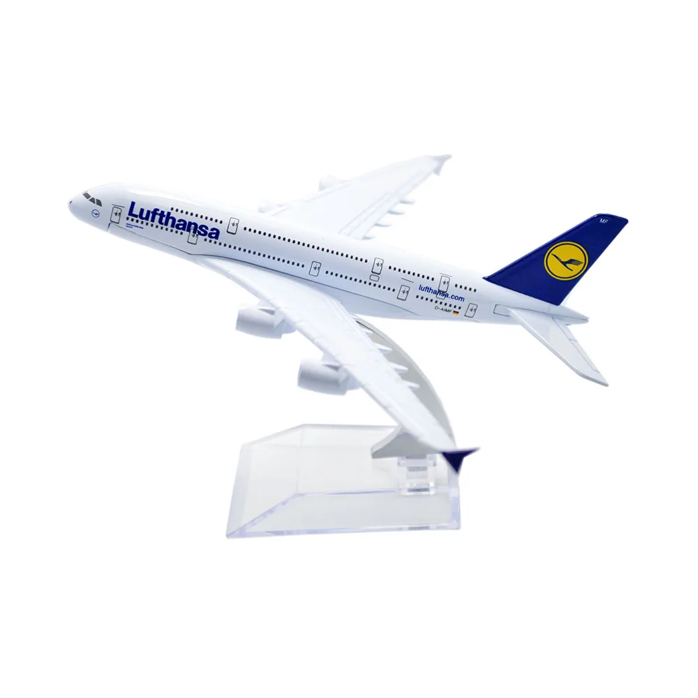 Династия TANG (TM) 1:400 16 см авиаавтобус A380 авиакомпании Lufthansa фотосессия | Игрушки и