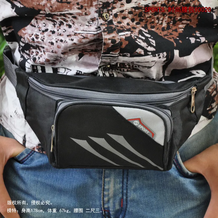 

[Factory Price] Sports Multi-functional Wallet Large Capacity Cash Storage Bag Mobile Phone Bag Destroyed Chest Pack Y0020