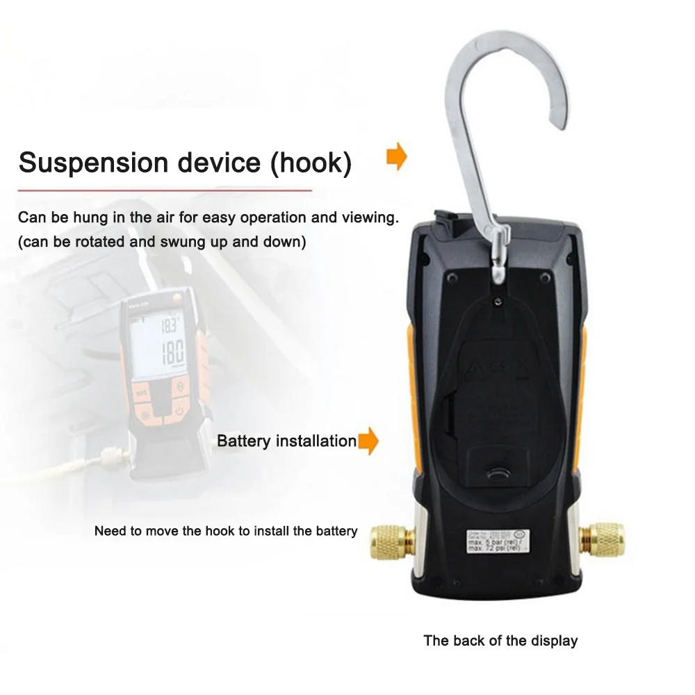 Testo 552 беспроводной датчик давления вакуума Bluetooth APP система охлаждения