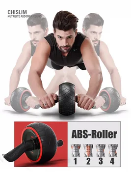 

Abdominal Roller Wheel ABS Exercise Fitness Equipment Mute Roller For Arms Back Belly Core Trainer Body Shape Training Supplie