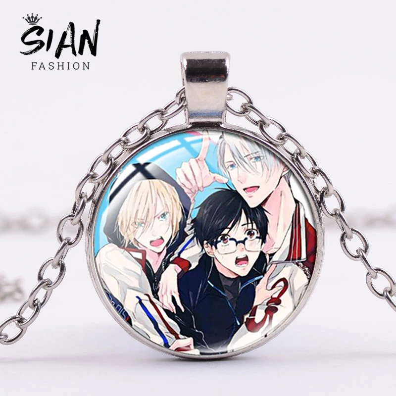Yuri On Ice Yuri and Victor Cosplay Rings Necklace NEW 