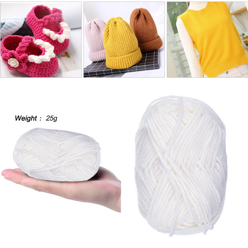 Молочная хлопчатобумажная пряжа для детей, мягкая теплая детская пряжа, пряжа для вязания, одеяло, свитер, товары для ручной вязки - Цвет: 7