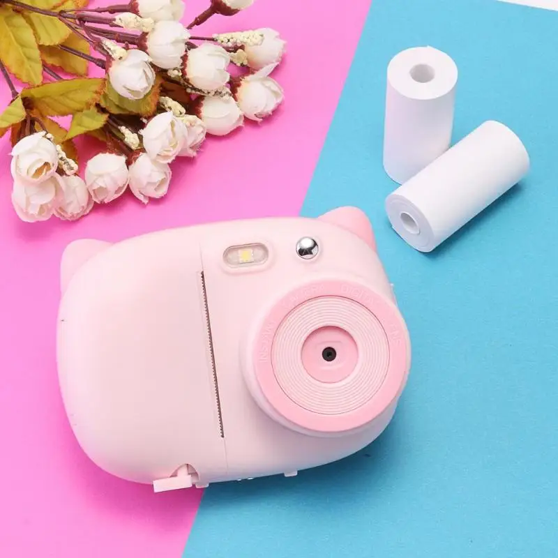 P02 WiFi 1080P Детская Цифровая камера 8MP DIY фото печать видео регистратор видеокамера детская Мини Милая мгновенная печать камера подарок