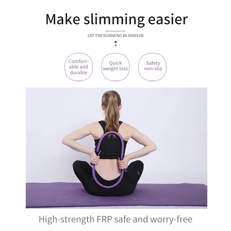 Professional Pilates Yoga Circle High quality Comfortable Handle Practical helpful Training Ring portable Pilates Accessories