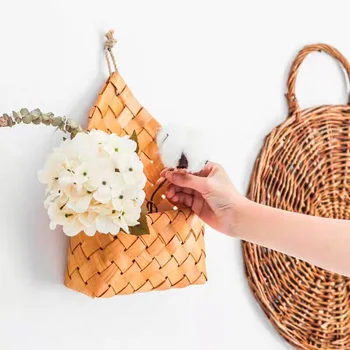 

Garden Basket Decoration Flowerpot Storage Outdoor Yard Handmade Woven