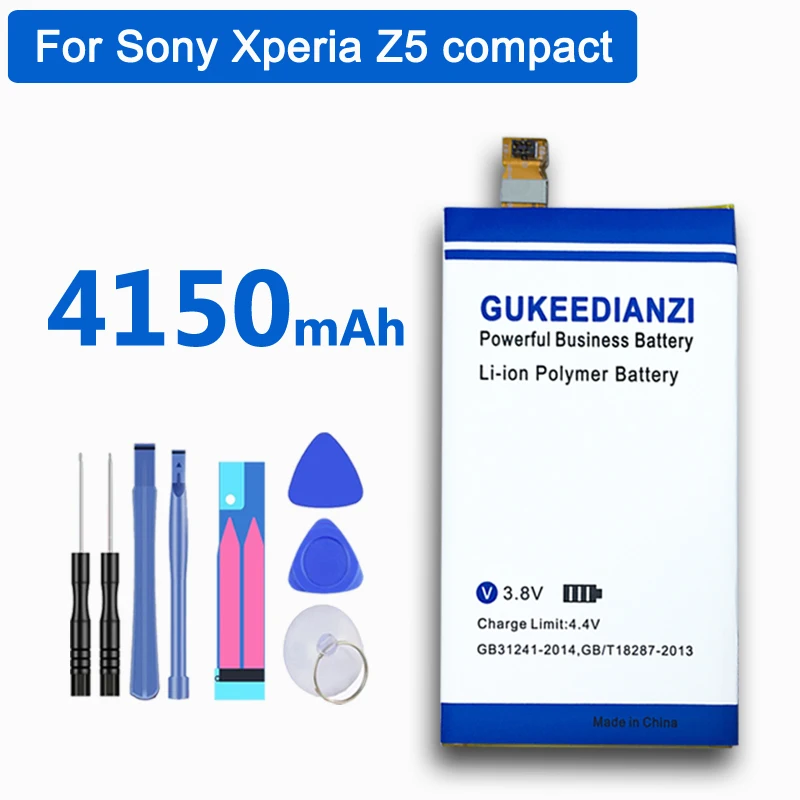 Аккумулятор GUKEEDIANZI для Sony Xperia Z5 compact Z5C mini E5823 E6883 E6653 E65 аккумулятор LIS1594ERPC 4150 мАч +