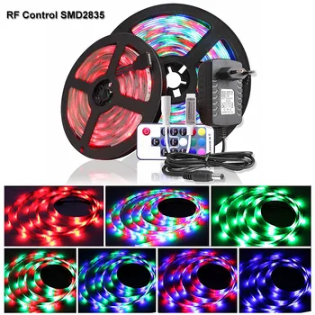 

SMD 2835 LED Strip RGB Led Light Tape DC12V 3A Waterproof LED Light 10m Diode Ribbon Flexible with 17 Keys RF Remote Controller