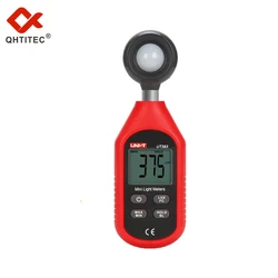 Qhttec – compteur de lumière numérique UT383, luxmètres, testeur, écran LCD avec rétro éclairage, Portable, Max Min illuminomètres, outils de photomètre 