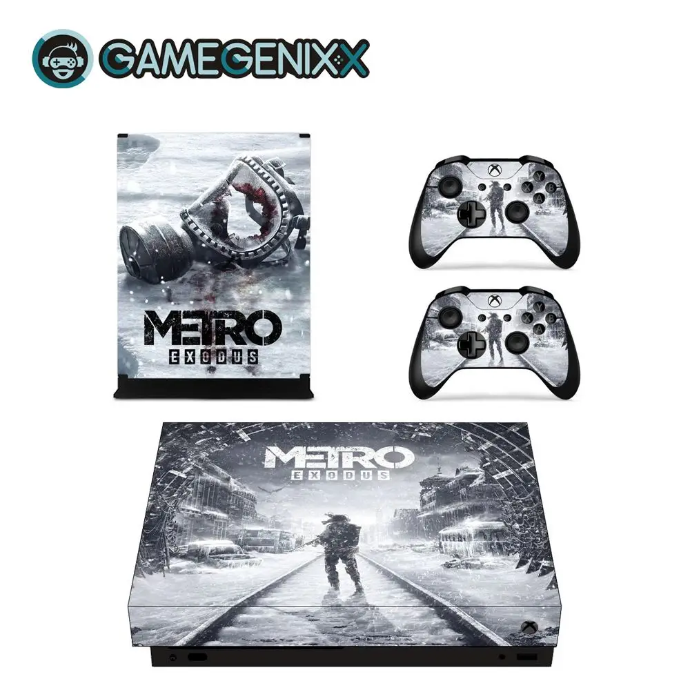 Metro GAMEGENIXX виток винилопласта с наклейкой для консоли Xbox One X и 2 контроллера-Metro - Цвет: Metro