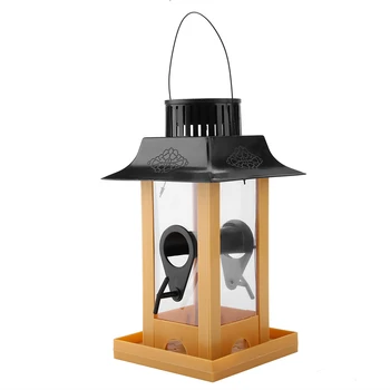 

Solar LED Light Bird Feeder Station Hanging Pigeon Crow Parrot Outdoor Balcony Bird Feeding Hangable In Balcony
