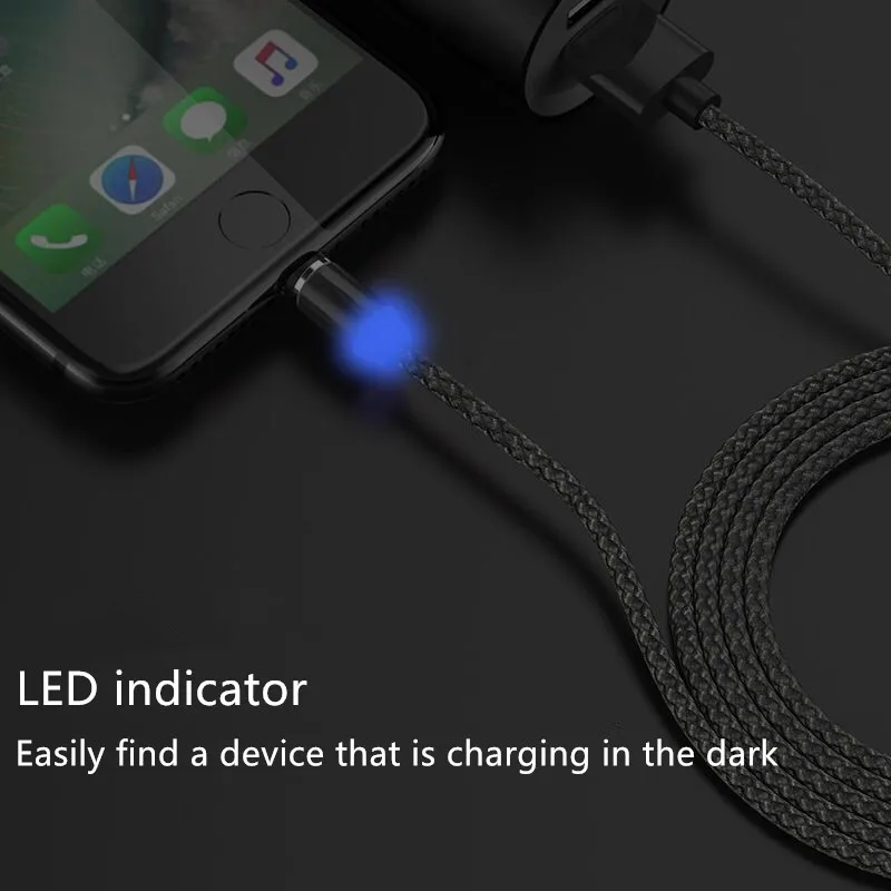 Магнитный USB кабель для быстрой зарядки iPhone6 6 7 8 samsung Xiaomi зарядного устройства type C