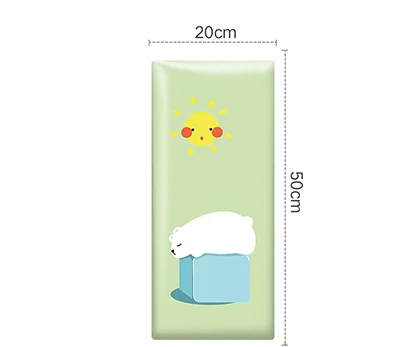Pink bear children soft bag kindergarten anti-collision 3d wall stickers tatami surrounding baby background foam wall stickers - Цвет: J