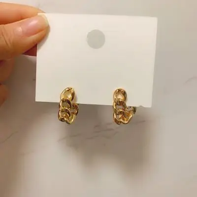 2 AOMU, корейские модные серьги с металлической цепочкой, геометрические круглые золотые серьги, длинные висячие серьги с кисточкой, ювелирное изделие, 2в1 - Окраска металла: 2