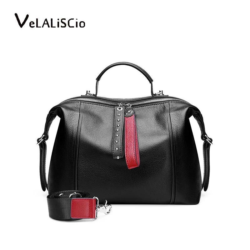 

VELALISCIO Crossbody Bag 2019 leather Messenger bag handbags new fashion wild top layer leather soft leather hand shoulder bag