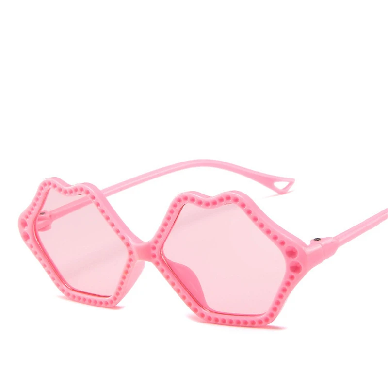 Винтажные очки детские солнцезащитные очки с губами Gafas детские спортивные солнцезащитные очки UV400 для девочек и мальчиков Oculos De Sol - Цвет линз: NO.8